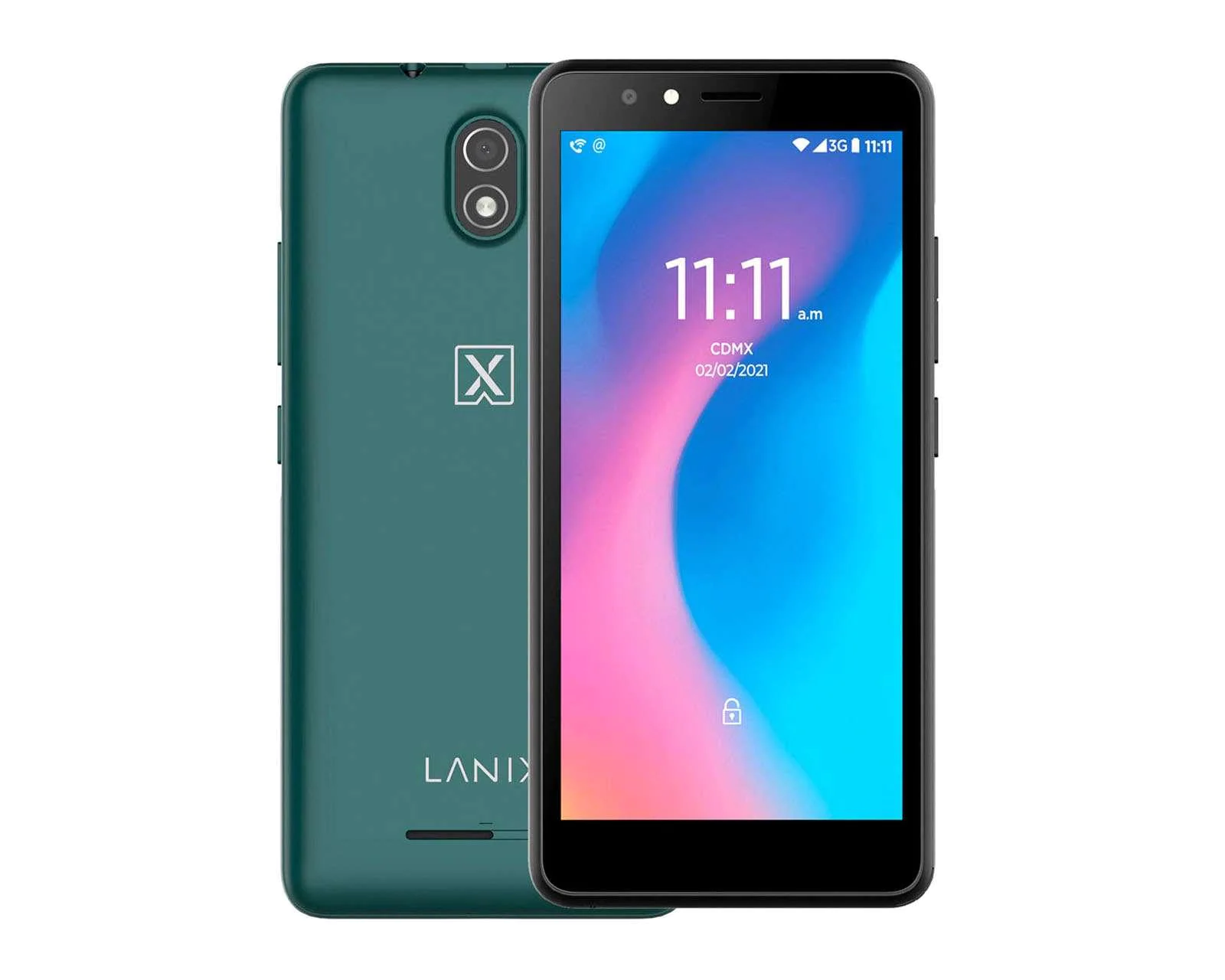 Teléfono Celular LANIX X560 - 5 pulgadas, Quad Cortex-A7, 1GB, Verde, AndroidTM 11 GO Edition
